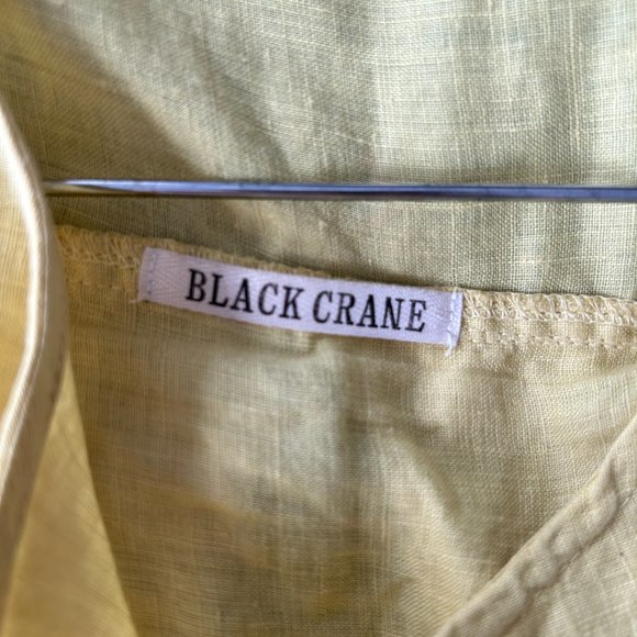 Black Crane Cocoon Dress (lemon) - Picture 7 of 8